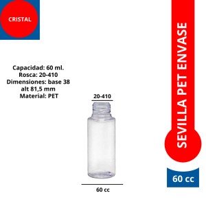 SEVILLA 60 cc PET ENVASE 20/410